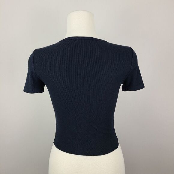 Streetwear Society Essentials Black Ribbed Short Sleeve T-Shirt XS - Picture 8 of 16